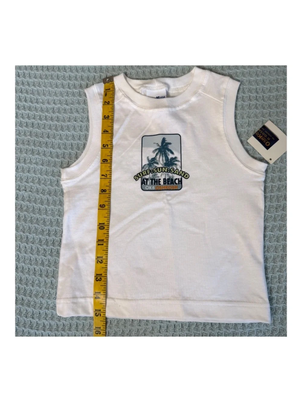 NWT Vintage Oshkosh B'Gosh Boys Swim Trunks Shorts Shirt 18M 24M 90s Y2K Outfit